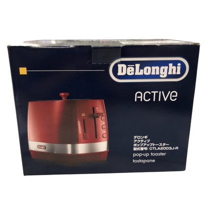De'Longhi (デロンギ) アクティブ ポップアップト-スタ- 800W CTLA2003J-R(パッションレッド) 中古 Y1
