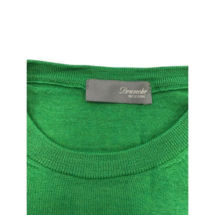 Drumohr ドモルア ニットトップス メンズ 秋冬 ラナメリノウール100％ グリーン Mサイズ 中古 M1