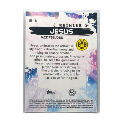 TOPPS サッカーカード CHROME JOGA BONITE REINIER JESUS BORUSSIA DORTMUND #JB-18 中古 IT2