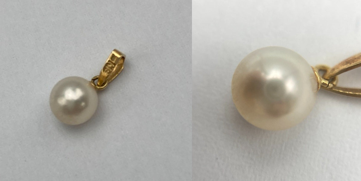 K18 パール ネックレス 中古 D4