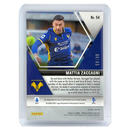 PANINI サッカーカード MOSAIC SERIE A PRIZM MATTIA ZACCAGNI HELLAS VERONA /99 #54 中古 IT1