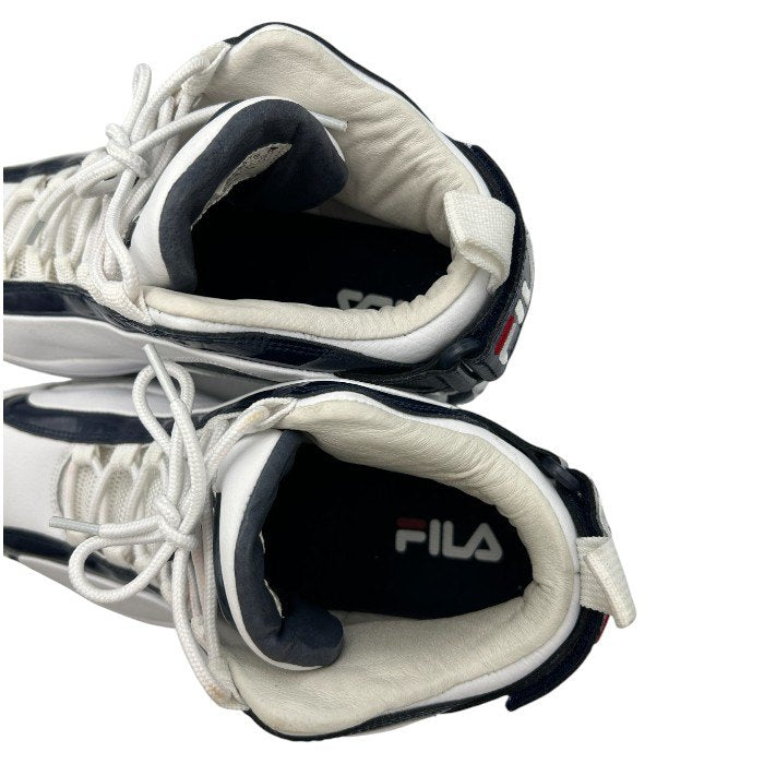 FILA GL GRANT HILL 2 フィラ ジーエル グラント・ヒル スニーカー 27.5cm 靴 シューズ メンズ ホワイト ネイビー 中古 W４