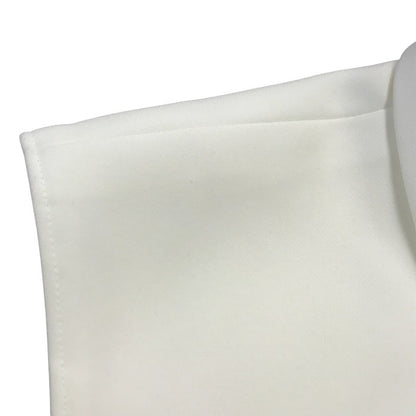 Rene ルネ ワンピース レディース ノースリーブ スリーブレス 襟付き シンプル 無地 カラードレス ホワイト 36サイズ 5416210 中古 T1