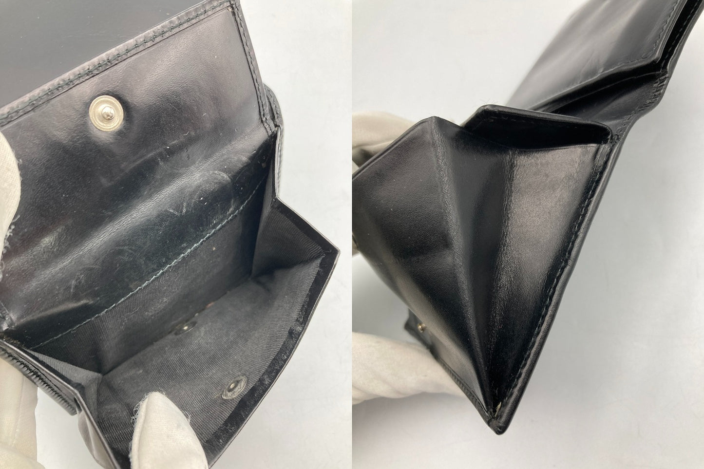 PRADA プラダ レザー 3つ折り財布 中古 D4