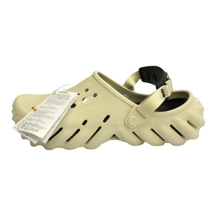 crocs クロックス ECHO CLOG サンダル メンズ エコークロッグ バックストラップ アイボリー M10/W12/28cm 中古 T1