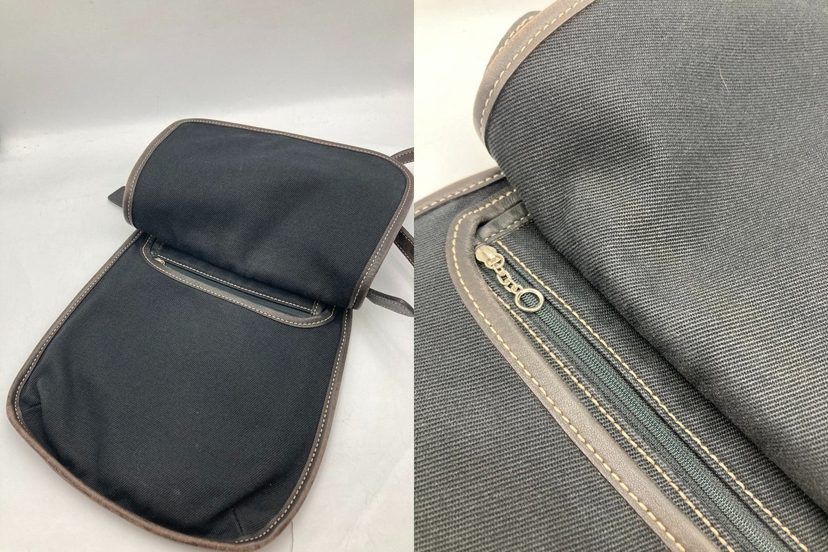 COACH コーチ USA製 キャンバス×レザー ショルダーバッグ 8114 中古 D4