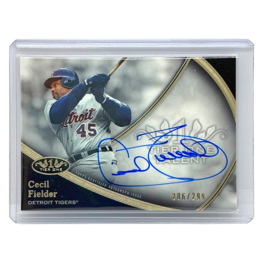 TOPPS MLBカード TIER ONE CECIL FIELDER DETROIT TIGERS /299 #T1TA-CFI 中古 IT1
