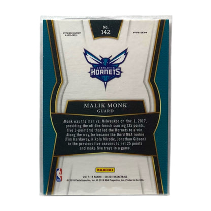 PANINI NBAカード SELECT PRIZM MALIK MONK CHARLOTTE HORNETS #142 中古 IT2