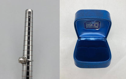 Pt900 パール9.2mm ダイヤ0.23ct リング 13号 中古 D4