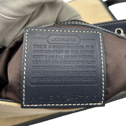 COACH コーチ ショルダー バッグ 6114 鞄 レザー キャンバス レディース 小さめ 中古 W４