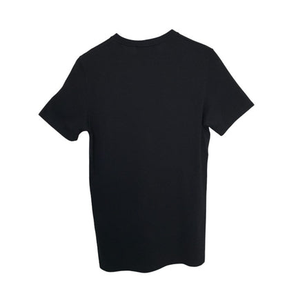 YVES SAINT LAURENT イヴサンローラン トップス メンズ コットン YSL ロゴ ベロア ブラック XS 288894 Y1LVE Tシャツ ブランド 半袖 夏 中古 W1