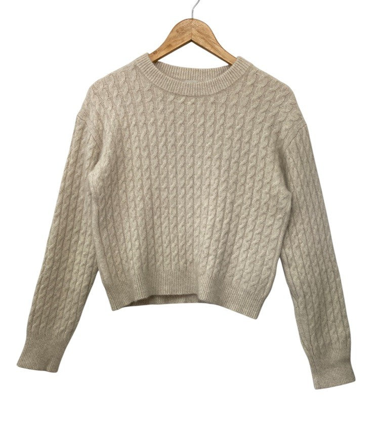ROPE ロペ フォックスファー 46％ ケーブルニット レディース 中古 D4
