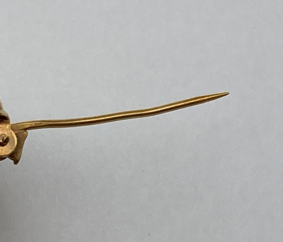 K18 シェルカメオ ブローチ 女性の横顔 中古 4