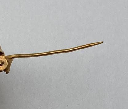 K18 シェルカメオ ブローチ 女性の横顔 中古 4