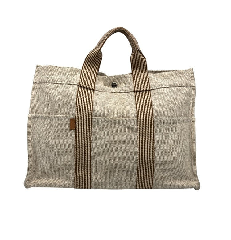 HERMES エルメス ニューフールトゥMM トートバッグ 中古 D4