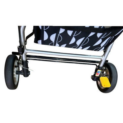 幸和製作所 シルバーカー テイコブ ルーティ Ⅱ 北欧 SLM08-BK 高齢者 お出かけ おしゃれ 折りたたみ 座面付き 中古 W４