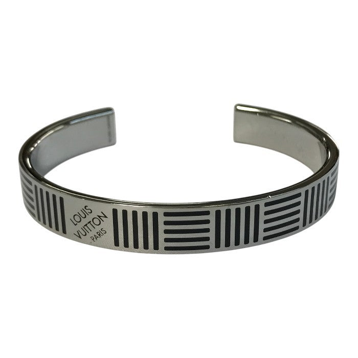 LOUIS VUITTON ルイヴィトン ジョンク・ダミエカラーズ ブレスレット レディース 金属製 バングル シルバー M62492 中古 T1