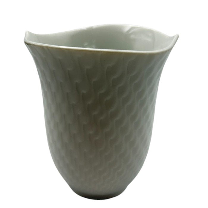 Meissen マイセン 波の戯れ タンブラー ホワイト コップ 洋食器 ブランド 中古 W４