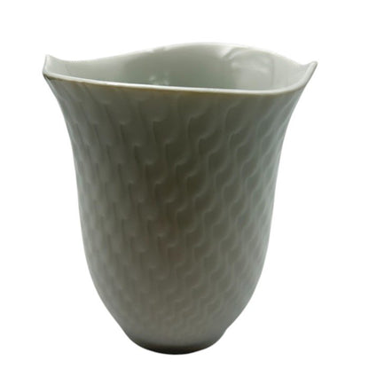 Meissen マイセン 波の戯れ タンブラー ホワイト コップ 洋食器 ブランド 中古 W４