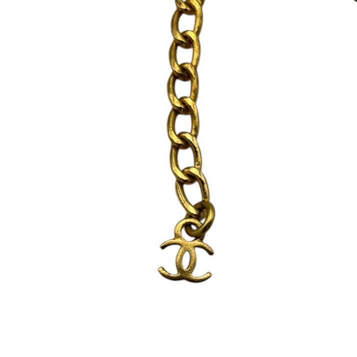 CHANEL シャネル ココマーク ボール トップ ネックレス アクセサリー ブランド レディース ラインストーン 中古 W４