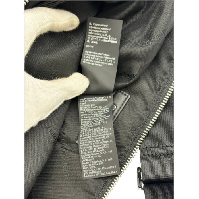 Calvin Klein カルバンクライン ナイロン ショルダーバック 鞄 レディース ブラック 中古 W1