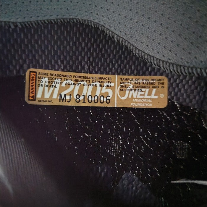 Arai アライ PROFILE SINISTER プロファイル シニスター SNELL M2005 YF DESIGN フルフェイス ヘルメット 中古 H4