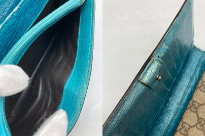GUCCI グッチ GGプラス 2つ折り 長財布 115048 中古 D4