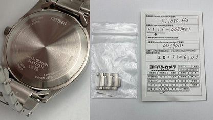 [Citizen] シチズンコレクション  腕時計 光発電エコ・ドライブ 電波時計  AS1080-65A 中古 D4
