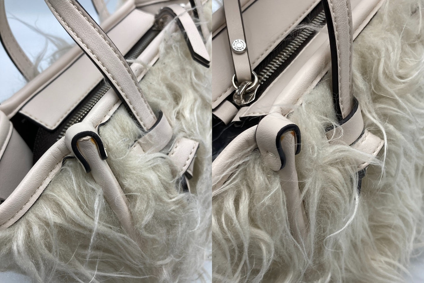 GIANNI CHIARINI ジャンニキアリーニ ミス マルチェッラ エコファー 2WAY ショルダーバッグ 中古 D4