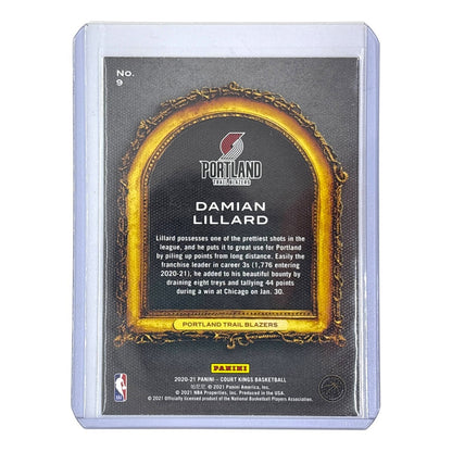 PANINI NBAカード COURT KINGS DAMIAN LILLARD TRAIL BLAZERS #9 中古 IT1