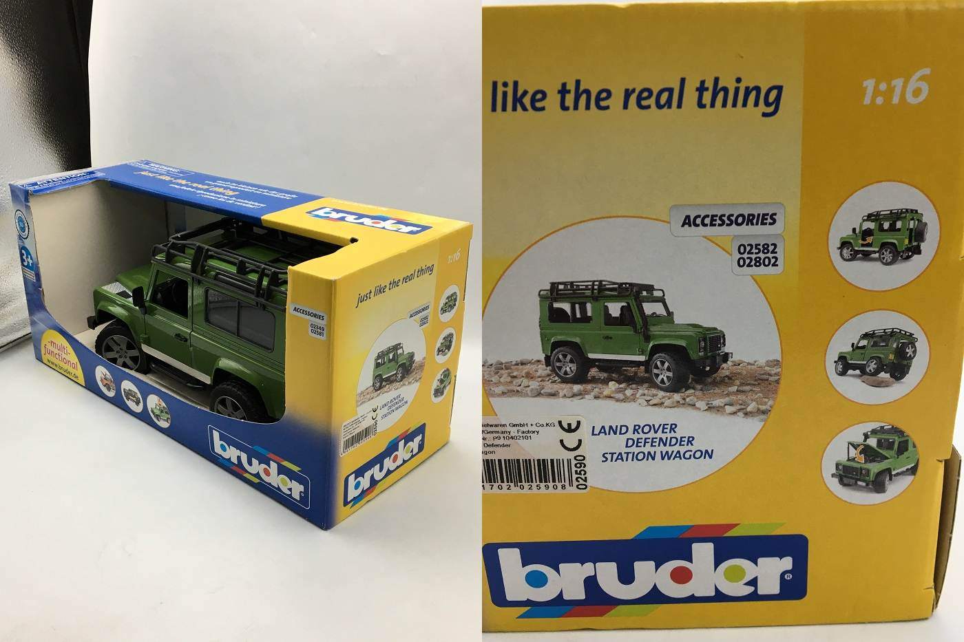 bruder ランドローバー ディフェンダー 1:16 ドイツ製 ブルーダー オフロード クロカン ミニカー 車 中古 R4