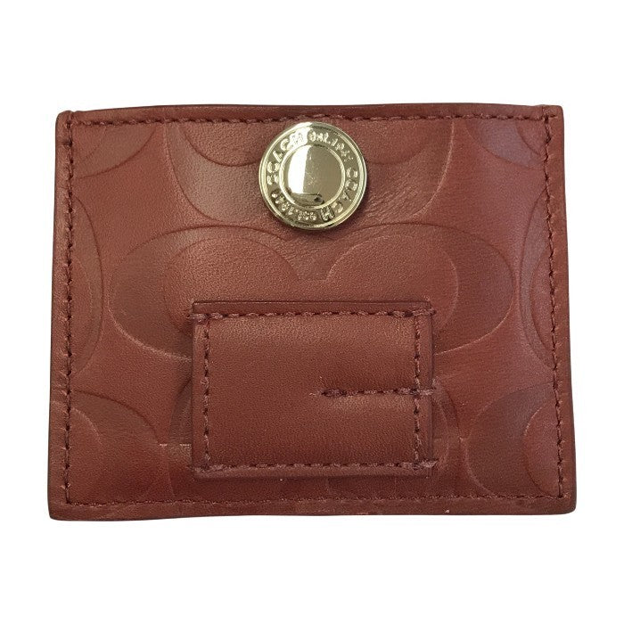 COACH コーチ ゴルフボール/ティーケース セット レザー エンボス ポーチ マーカー フォーク 中古 T1