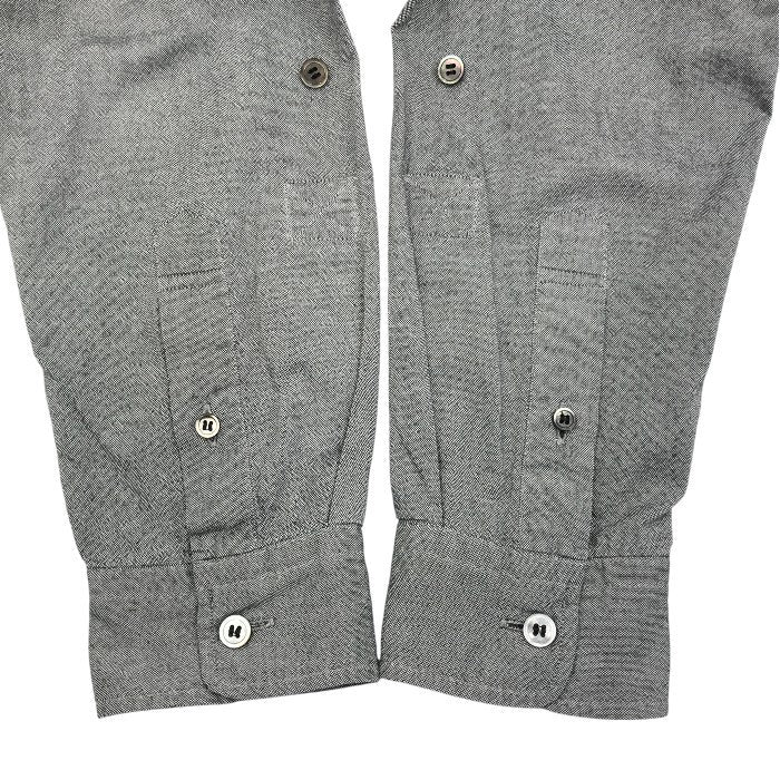 COMME des GARCONS コムデギャルソン GANRYU ガンリュウ シャツ メンズ 長袖 カジュアル プリント Mサイズ グレー ED-B003 トップス 秋 春 中古 W1