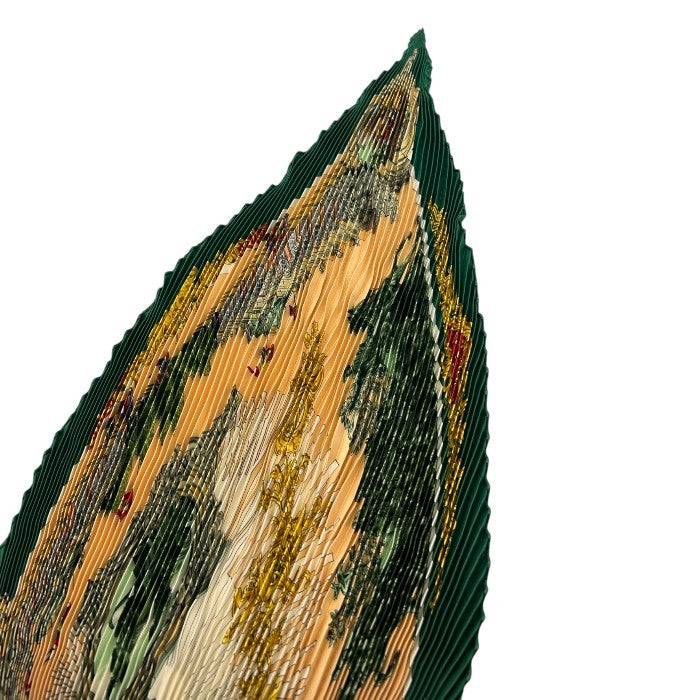 HERMES エルメス プリーツ スカーフ グリーン レディース ブランド おしゃれ 服飾 中古 W４