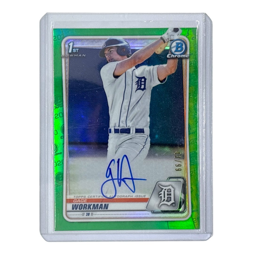 TOPPS MLBカード BOWMAN CHROME 1ST GAGE WORKMAN DETROIT TIGERS /99 #CDA-GW 中古 IT1