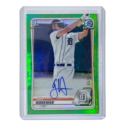 TOPPS MLBカード BOWMAN CHROME 1ST GAGE WORKMAN DETROIT TIGERS /99 #CDA-GW 中古 IT1