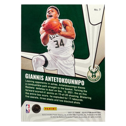 PANINI NBAカード REVOLUTION GIANNIS ANTETOKOUNMPO BUCKS #7 中古 IT2