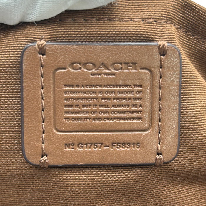 COACH コーチ シグネチャー ショルダーバッグ ブラウン F58316 鞄 ブランド 斜め掛け 肩掛け レディース 中古 W４