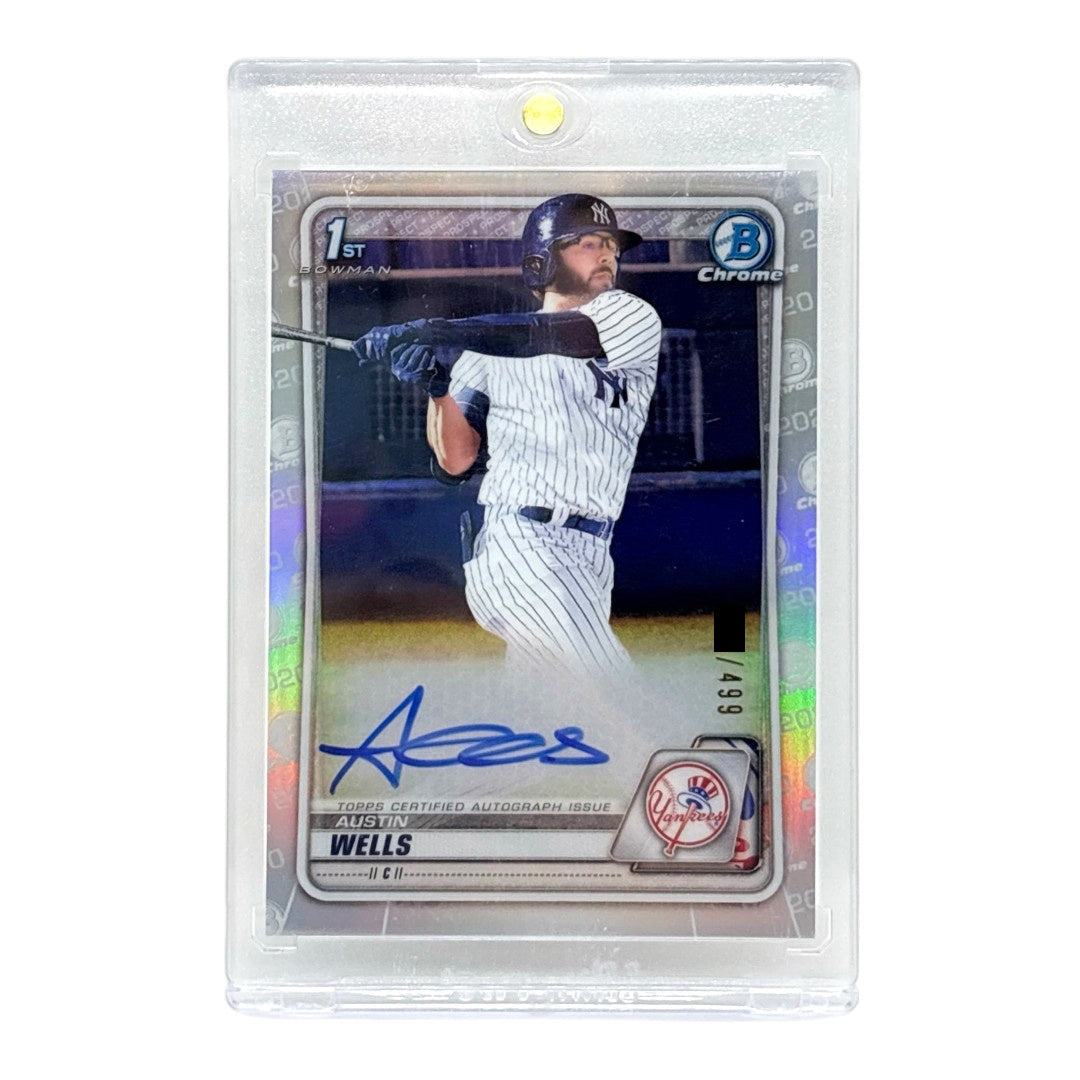TOPPS MLBカード BOWMAN CHROME 1ST AUSTIN WELLS NEW YORK YANKEES /499 #CDA-AWE 中古 IT1