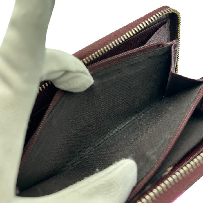 GUCCI グッチ 財布 309705 AV61G 5009 BETTY ハートプリントレザー 長財布 ラウンドファスナー レディース ハート ブランド かわいい 中古 W４