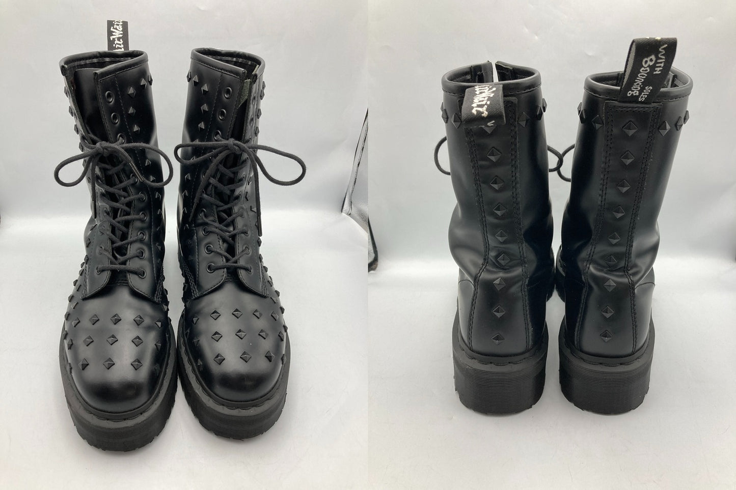 Dr.Martens ドクターマーチン 10ホール スタッズ ブーツ 1490 STUD サイズUK10 中古 D4
