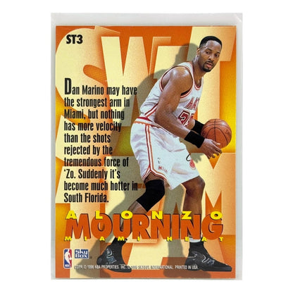 SKYBOX NBAカード Z FORCE ALONZO MOURNING MIAMI HEAT #ST3 中古 IT1