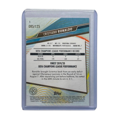 TOPPS サッカーカード FINEST CRISTIANO RONALDO JUVENTUS /125 #1 中古 IT2