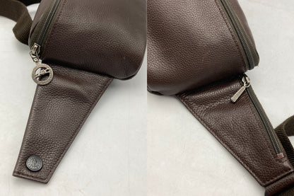 LONGCHAMP ロンシャン レザー ウエストポーチ 中古 D4