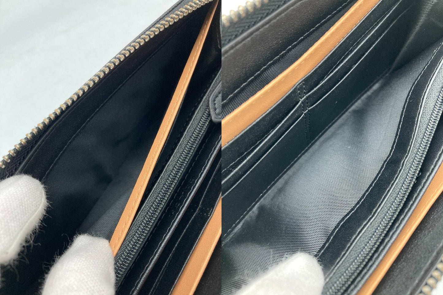 COACH コーチ レキシントン サフィアーノ レザー アコーディオン ジップ アラウンド F74769 長財布 中古 D4