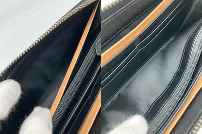 COACH コーチ レキシントン サフィアーノ レザー アコーディオン ジップ アラウンド F74769 長財布 中古 D4