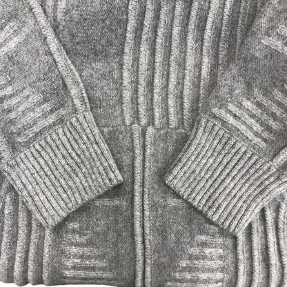 EMPORIO ARMANI エンポリオアルマーニ プルオーバーパーカー メンズ ウール フード グレー Sサイズ 中古 N1