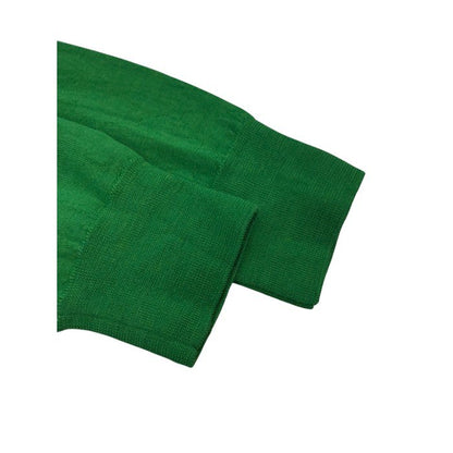 Drumohr ドモルア ニットトップス メンズ 秋冬 ラナメリノウール100％ グリーン Mサイズ 中古 M1