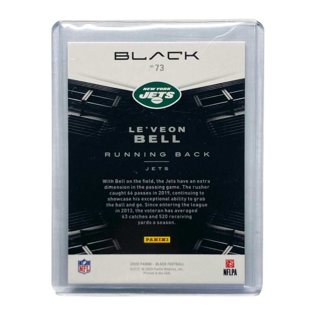 PANINI NFLカード BLACK LE'VEON BELL JETS 21/25 #73 中古 IT2