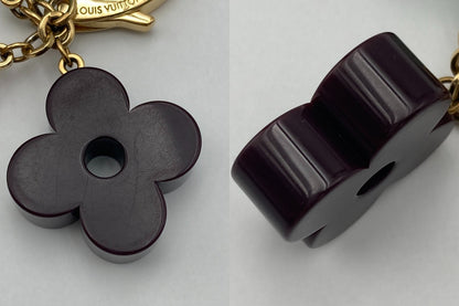 LOUIS VUITTON ルイヴィトン ビジューサック プレイタイム チャーム キーホルダー ピンク ミント パープル M66200 中古 D4